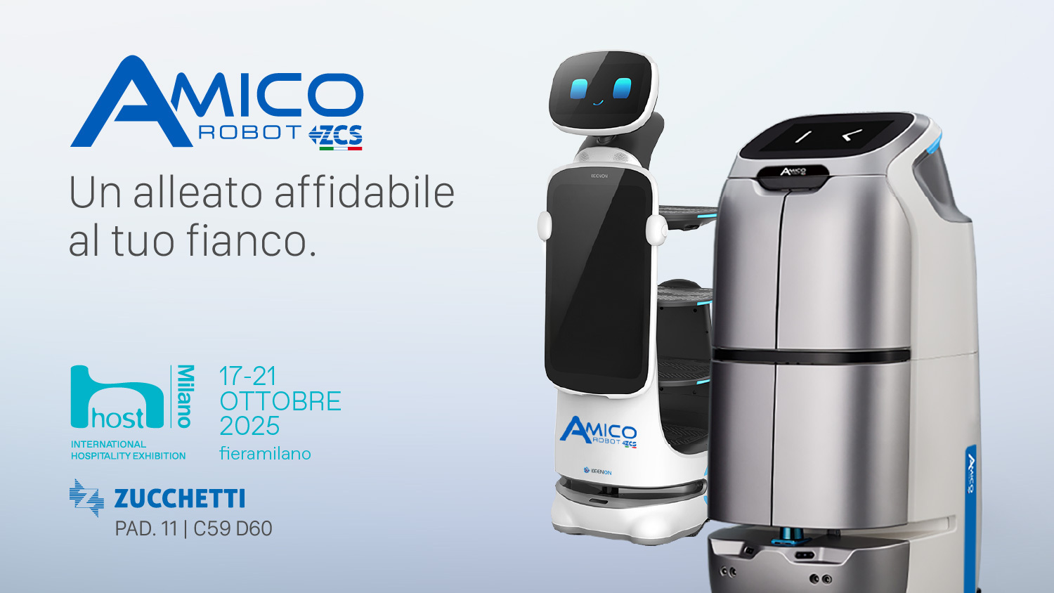 Invito ZCS Amico Robot fiera Host Milano 2025