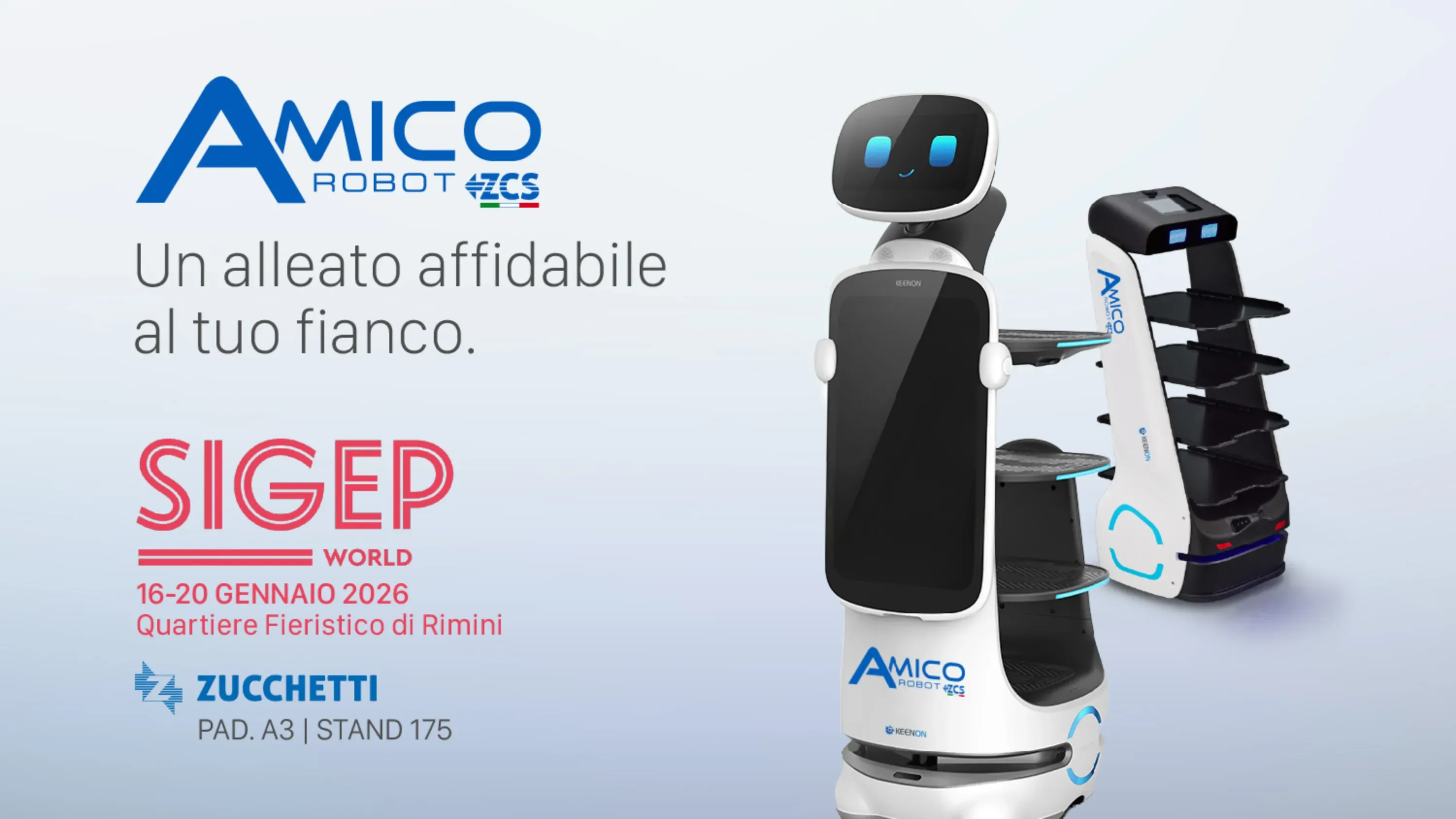 Invito ZCS Amico Robot fiera Sigep 2026 ITA